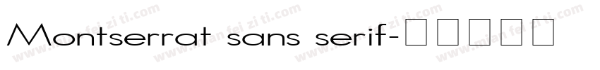 Montserrat sans serif字体转换